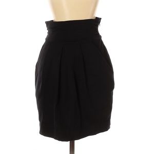 BCBGMAXAZRIA Classic Black A-Line Casual Skirt